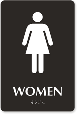 Women's Bathroom Sign